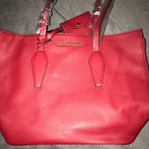 Red Christian Siriano purse NWT